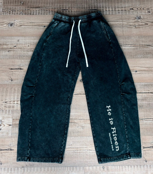 H.I.R. Mineral Wash Barrel Leg Pants