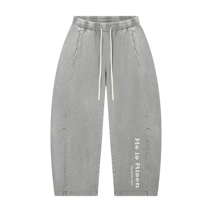 H.I.R. Mineral Wash Barrel Leg Pants