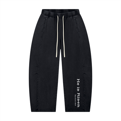 H.I.R. Mineral Wash Barrel Leg Pants