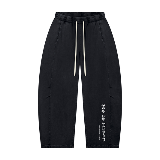 H.I.R. Mineral Wash Barrel Leg Pants