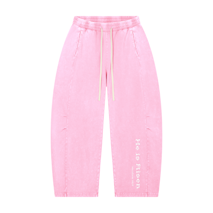 H.I.R. Mineral Wash Barrel Leg Pants